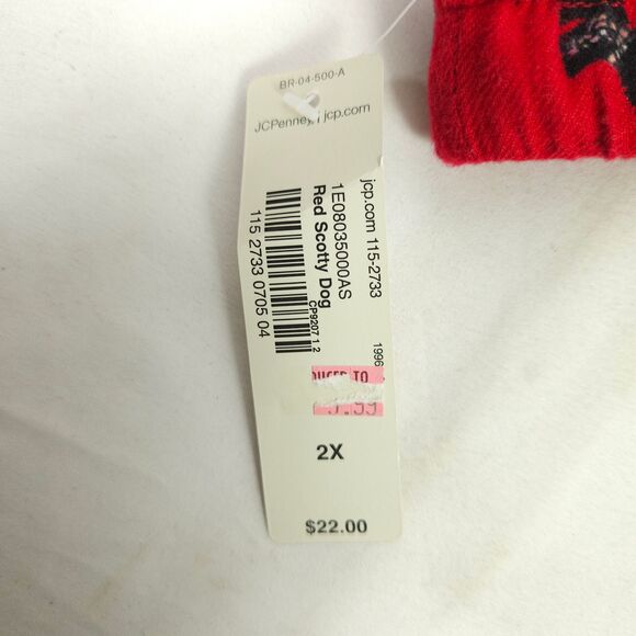 NWT Adonna Womens Size 2X Red Pajama Bottom Pants With Dog Terrier Graphics - Picture 3 of 9